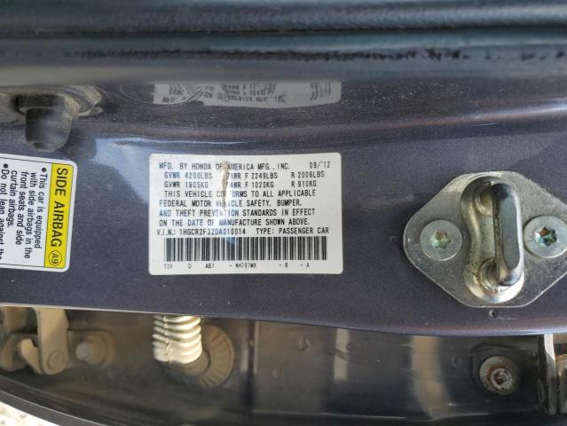 1HGCR2F32DA010014 | 2013 Honda accord lx