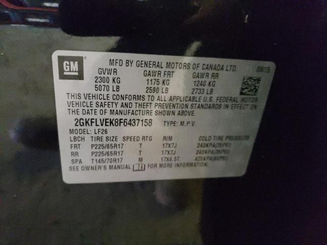 2GKFLVEK8F6437158 GMC Terrain Sle
