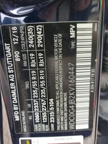 WDC0G4JB2KV160447 Mercedes-Benz GLC 300