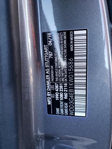 WDD3G4EB1KW015686 Mercedes-Benz A 220