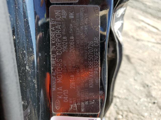KNAFX4A88E5070726 KIA FORTE EX