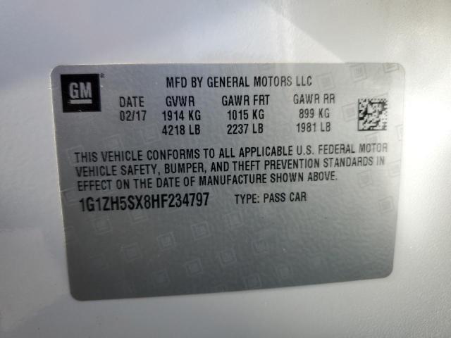 1G1ZH5SX8HF234797 Chevrolet Malibu Premier