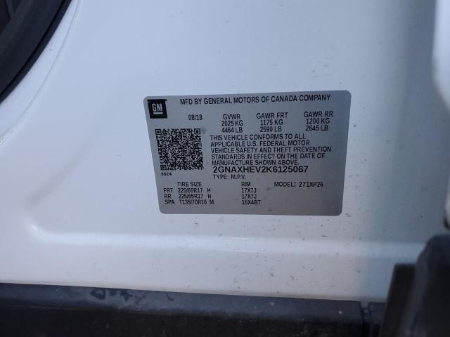 2GNAXHEV2K6125067 | 2019 CHEVROLET EQUINOX LS