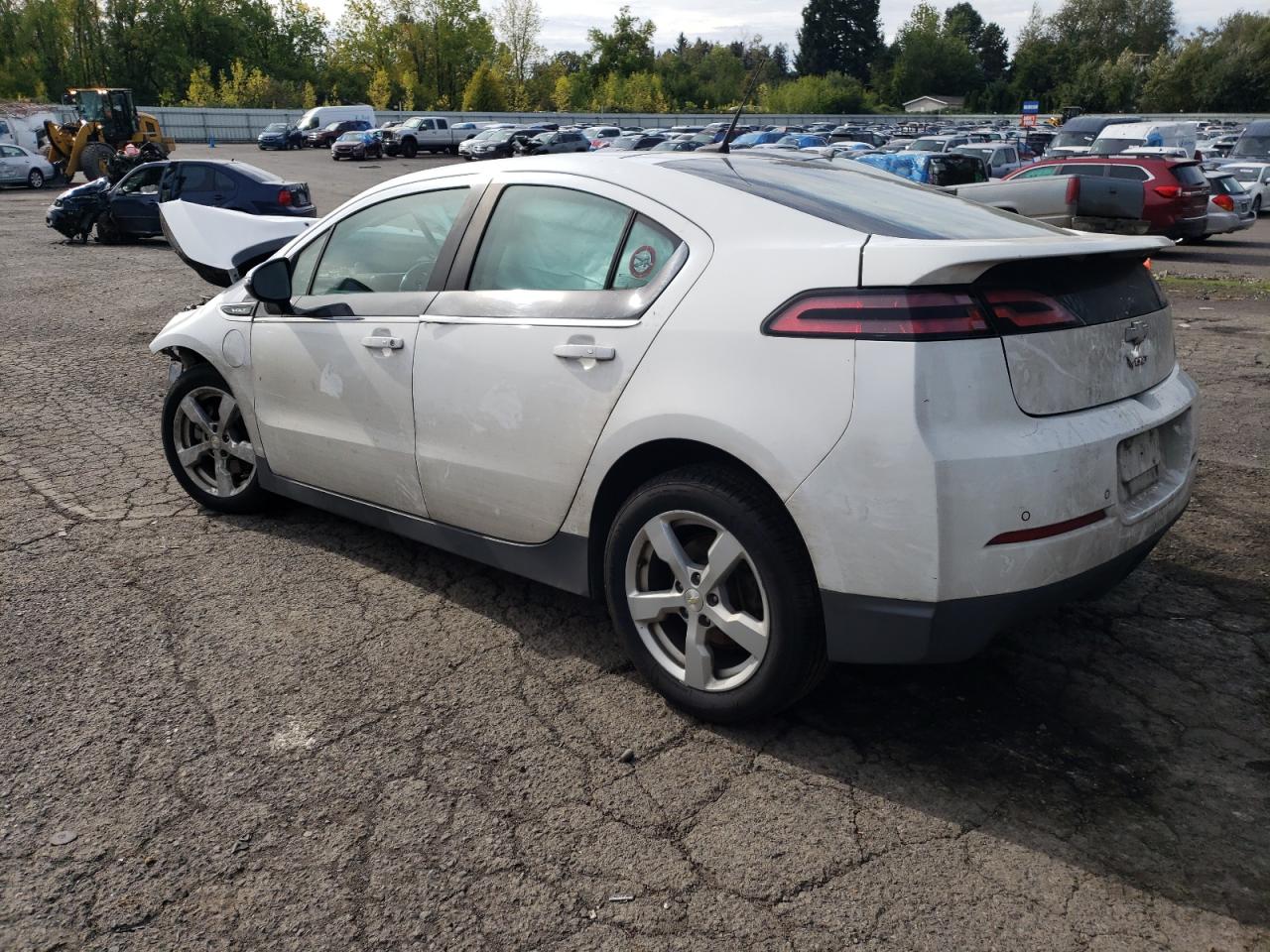 CHEVROLET VOLT 2014 white  hybrid engine 1G1RE6E41EU166236 photo #3