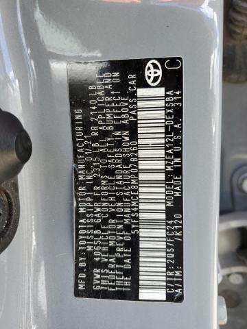 2021 TOYOTA CORROLLA 5YFS4MCE8MP078260