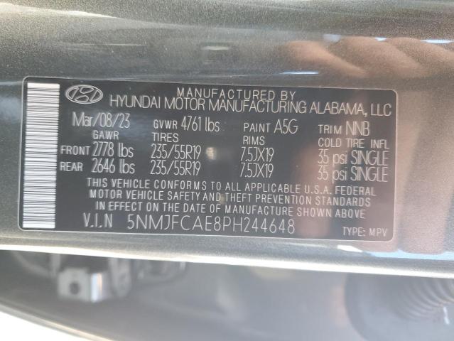 5NMJFCAE8PH244648 | 2023 HYUNDAI TUCSON SEL