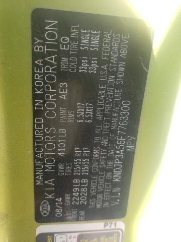 KNDJP3A56F7763300 KIA SOUL +