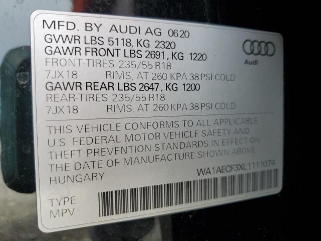 WA1AECF3XL1111074 Audi Q3 PREMIUM 10