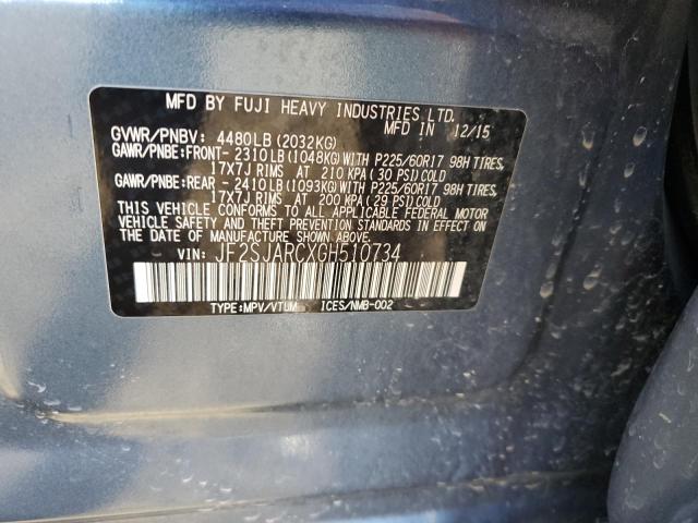 JF2SJARCXGH510734 Subaru Forester 2.5i Limited