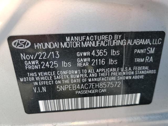 5NPEB4AC7EH857572 | 2014 HYUNDAI SONATA GLS