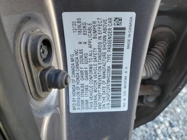 2HGFC2F67MH523964 Honda Civic Lx