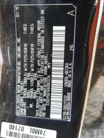 2016 TOYOTA SEQOUIA - 5TDZY5G14GS063234