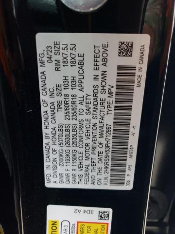 2023 HONDA CR-V SPORT - 2HKRS5H53PH712997