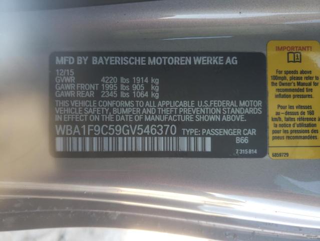 VIN WBA1F9C59GV546370 2016 BMW 2 Series, 228 I Sulev no.12