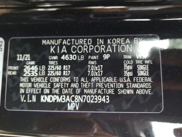 KNDPM3AC8N7023943 | 2022 KIA SPORTAGE L