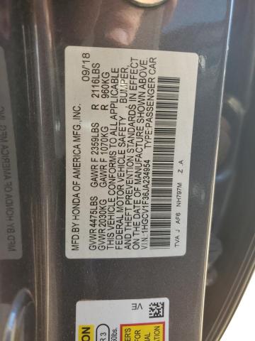  HONDA ACCORD 2018 Вугільний