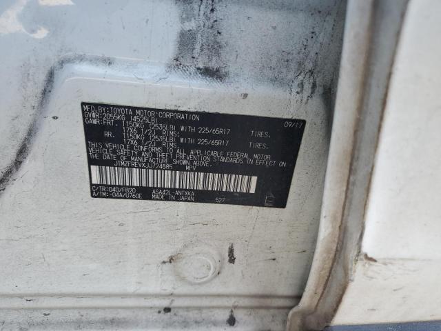 JTMZFREVXJJ724885 Toyota RAV4 LE