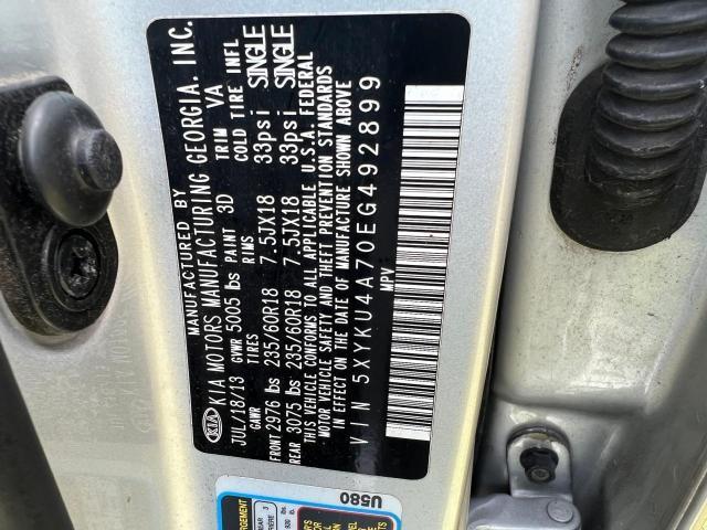 5XYKU4A70EG492899 KIA SORENTO EX