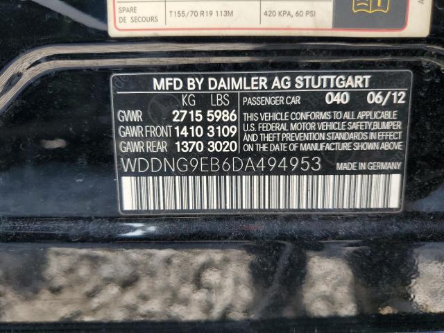 VIN WDDNG9EB6DA494953 2013 Mercedes-Benz S-Class, 5... no.12