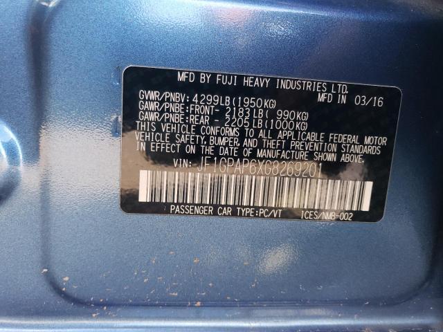 JF1GPAP6XG8269201 Subaru Impreza Sport Premium