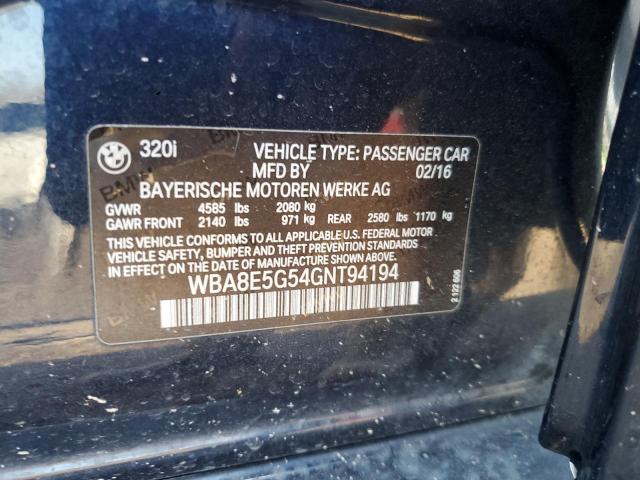 WBA8E5G54GNT94194 BMW 320 XI