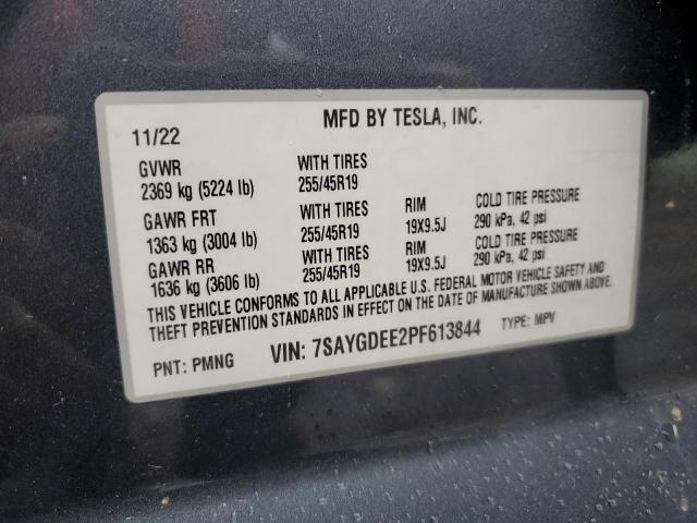 7SAYGDEE2PF613844 | 2023 Tesla model y