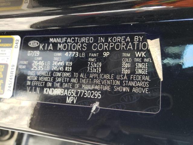 KNDPR3A65L7730295 | 2020 KIA SPORTAGE S