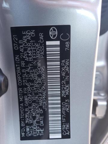 JTDEPMAE9NJ199795 Toyota COROLLA LE