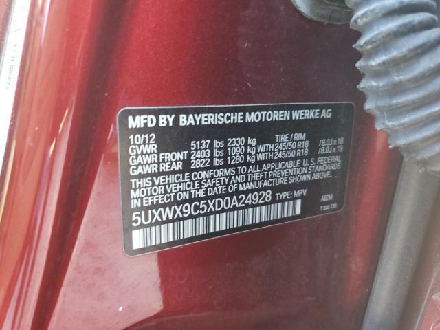 VIN 5UXWX9C5XD0A24928 2013 BMW X3, Xdrive28I no.13