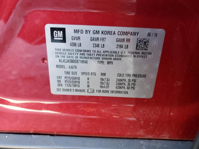 KL4CJASB0GB718946 Buick Encore