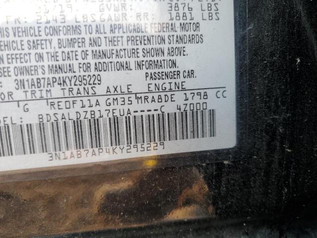 3N1AB7AP4KY295229 Nissan SENTRA S