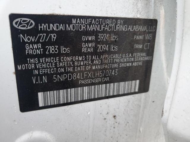 5NPD84LFXLH570743 | 2020 HYUNDAI ELANTRA SE