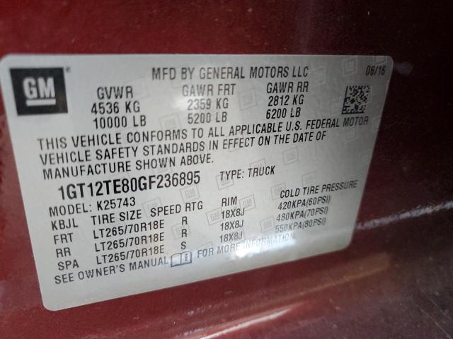 1GT12TE80GF236895 GMC Sierra K2500 Slt