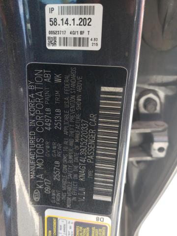 KNAGT4L39J5220337 KIA Optima Lx