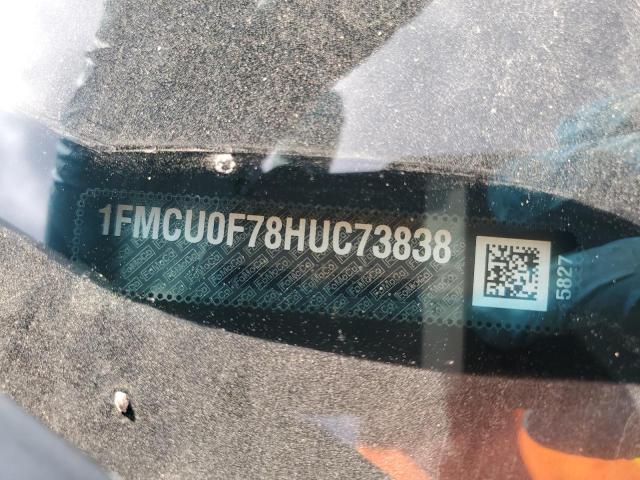 1FMCU0F78HUC73838 Ford ESCAPE S