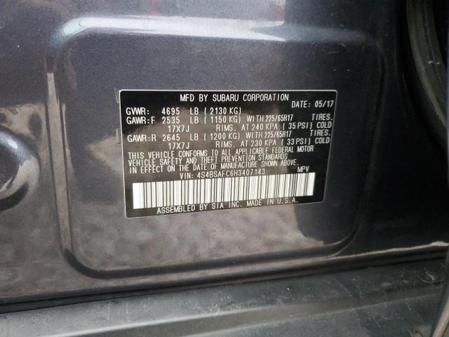 4S4BSAFC6H3407143 Subaru Outback 2.5i Premium