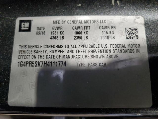 1G4PR5SK7H4111774 Buick Verano Sport Touring