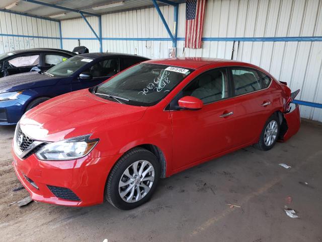  NISSAN SENTRA 2018 Червоний