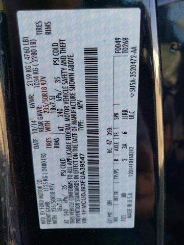 1FMCU0J93FUA39547 Ford Escape Titanium
