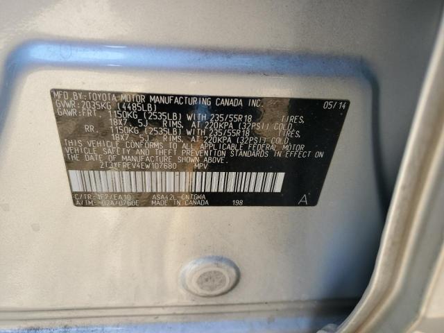 2T3YFREV4EW107680 Toyota Rav4 Limited