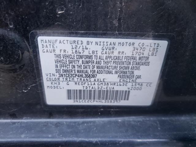 2017 NISSAN VERSA NOTE - 3N1CE2CP4HL358397