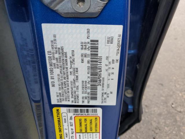 2018 FORD FUSION SE - 3FA6P0H76JR114101