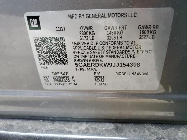 2018 BUICK ENCLAVE AV - 5GAERDKW9JJ154398