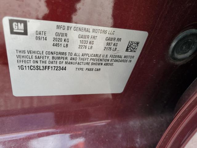 1G11C5SL3FF172344 Chevrolet MALIBU 1LT