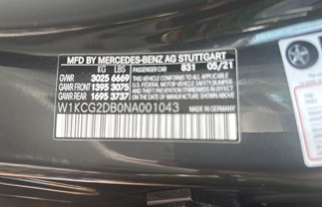 2022 MERCEDES-BENZ EQS SEDAN - W1KCG2DB0NA001043