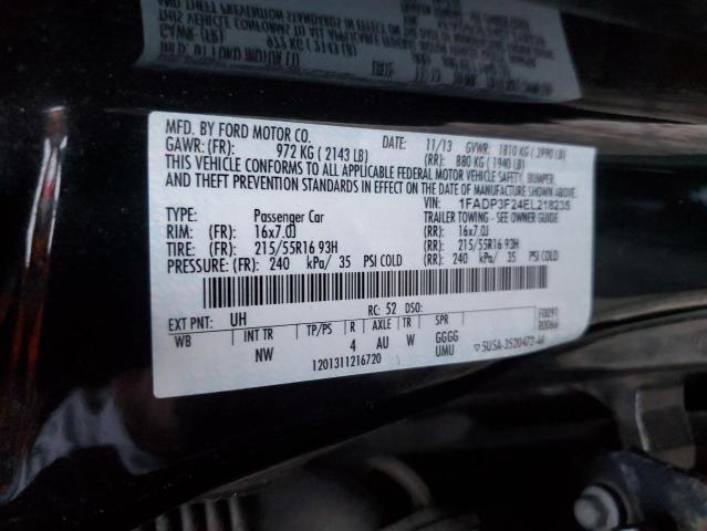 1FADP3F24EL218235 Ford FOCUS SE