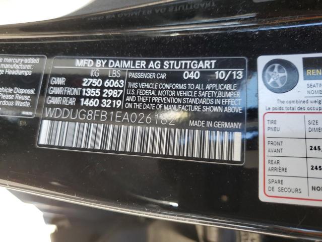 Lot #2489345925 2014 MERCEDES-BENZ S 550 4MAT salvage car