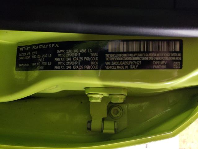 ZACCJBAB5JPH71927 Jeep Renegade Sport