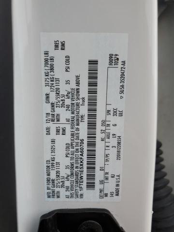 1FTEW1E5XKFA60706 Ford F150 Supercrew