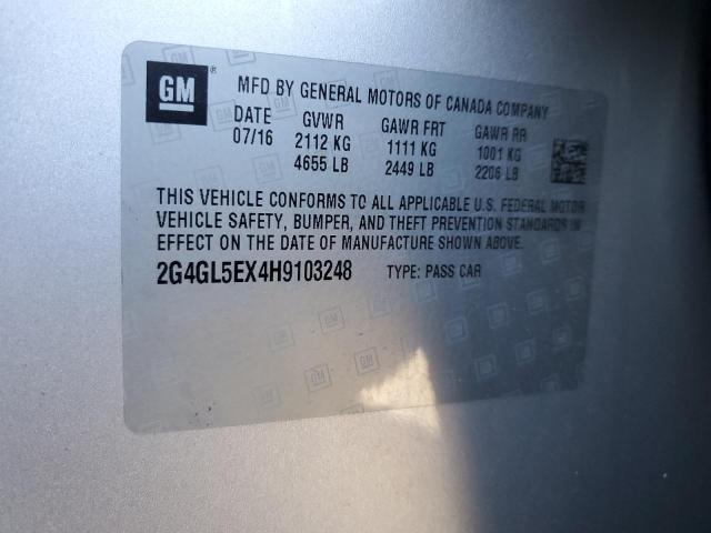 2G4GL5EX4H9103248 Buick Regal Sport Touring